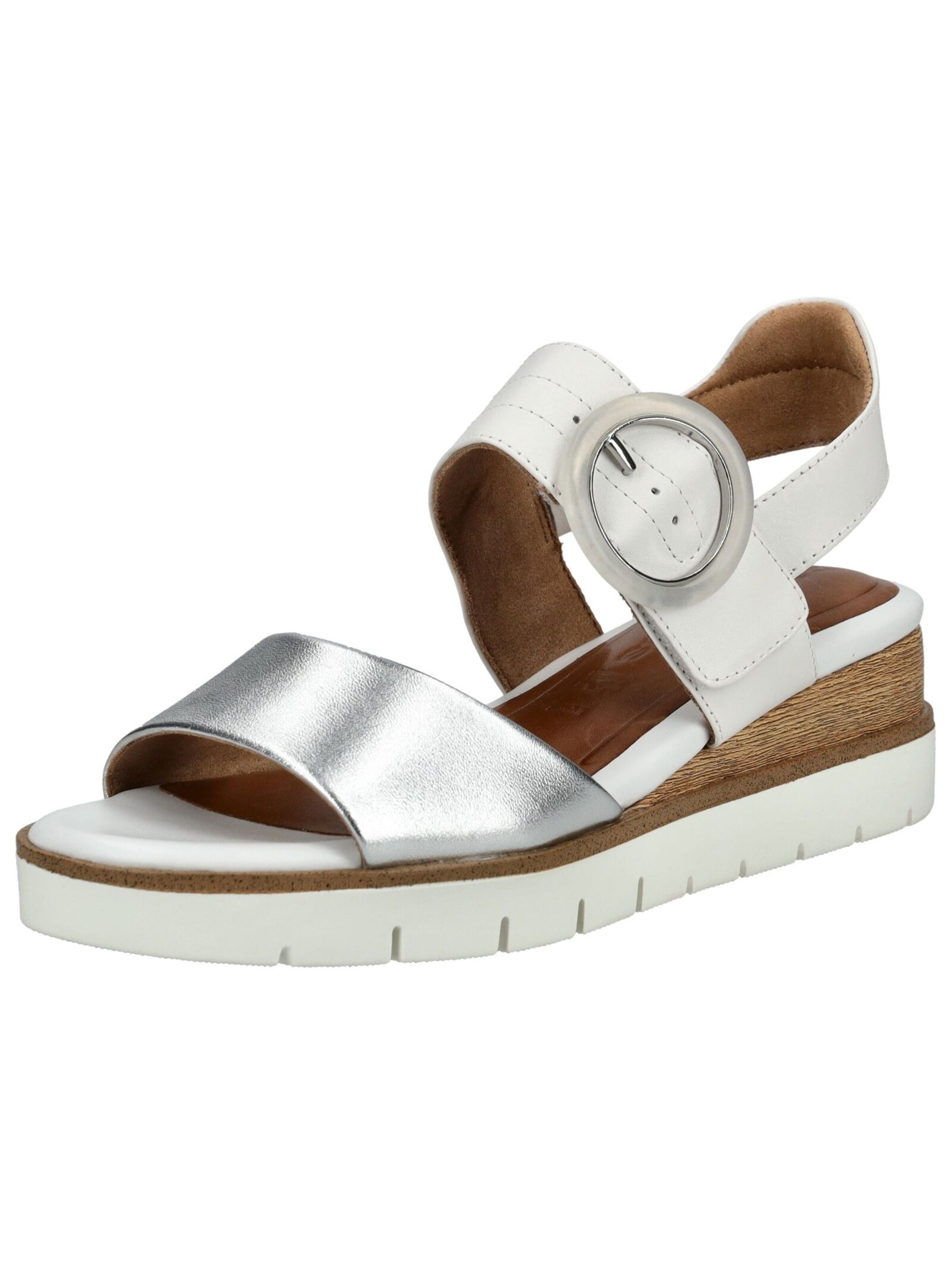 Tamaris Sandaal in Wit: voorkant