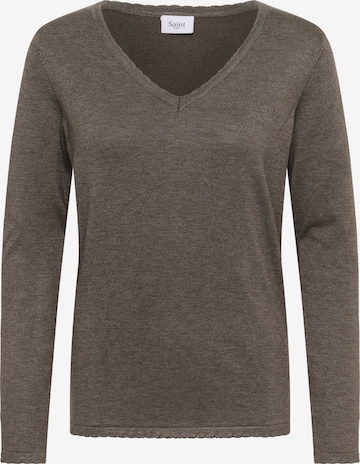 SAINT TROPEZ Sweater 'Mila' in Brown: front