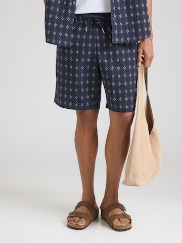 SCOTCH & SODA Loose fit Trousers in Blue: front