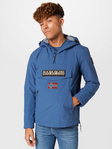 Veste mi-saison 'RAINFOREST' NAPAPIJRI en bleu : devant