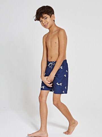 Shiwi Board Shorts 'Snoopy superrr doggg' in Blue