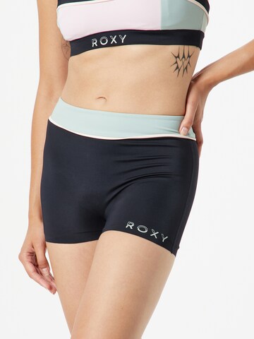 ROXY Athletic Bikini Bottoms in Grey: front