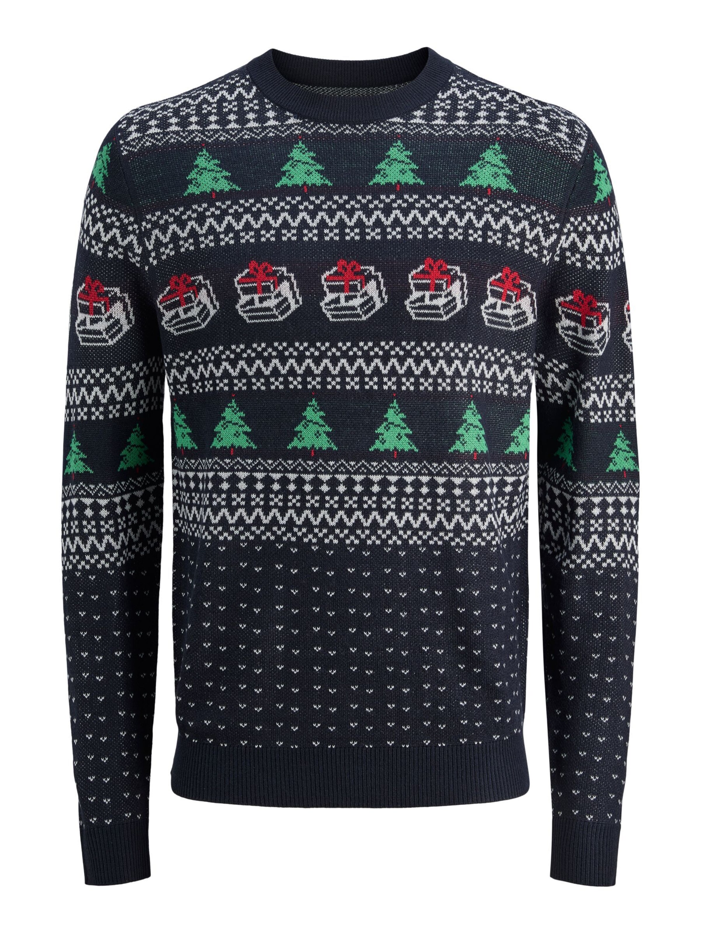 Jack & Jones Plus Trui in Blauw: voorkant