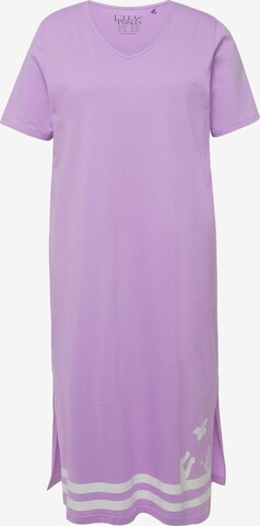 Chemise de nuit Ulla Popken en violet : devant