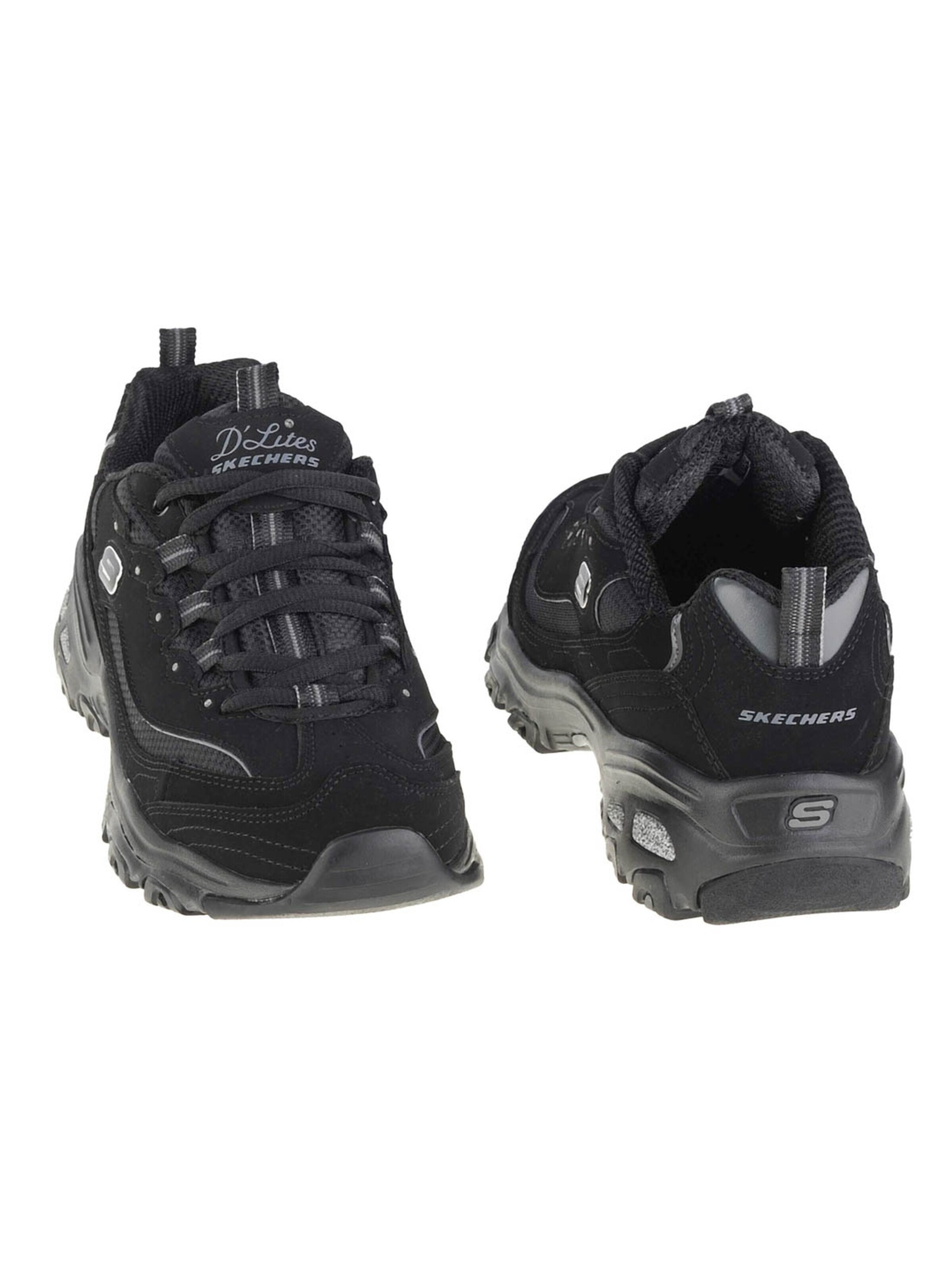 SKECHERS Sportschoen 'Skechers D'Lites - Biggest Fan' in Zwart
