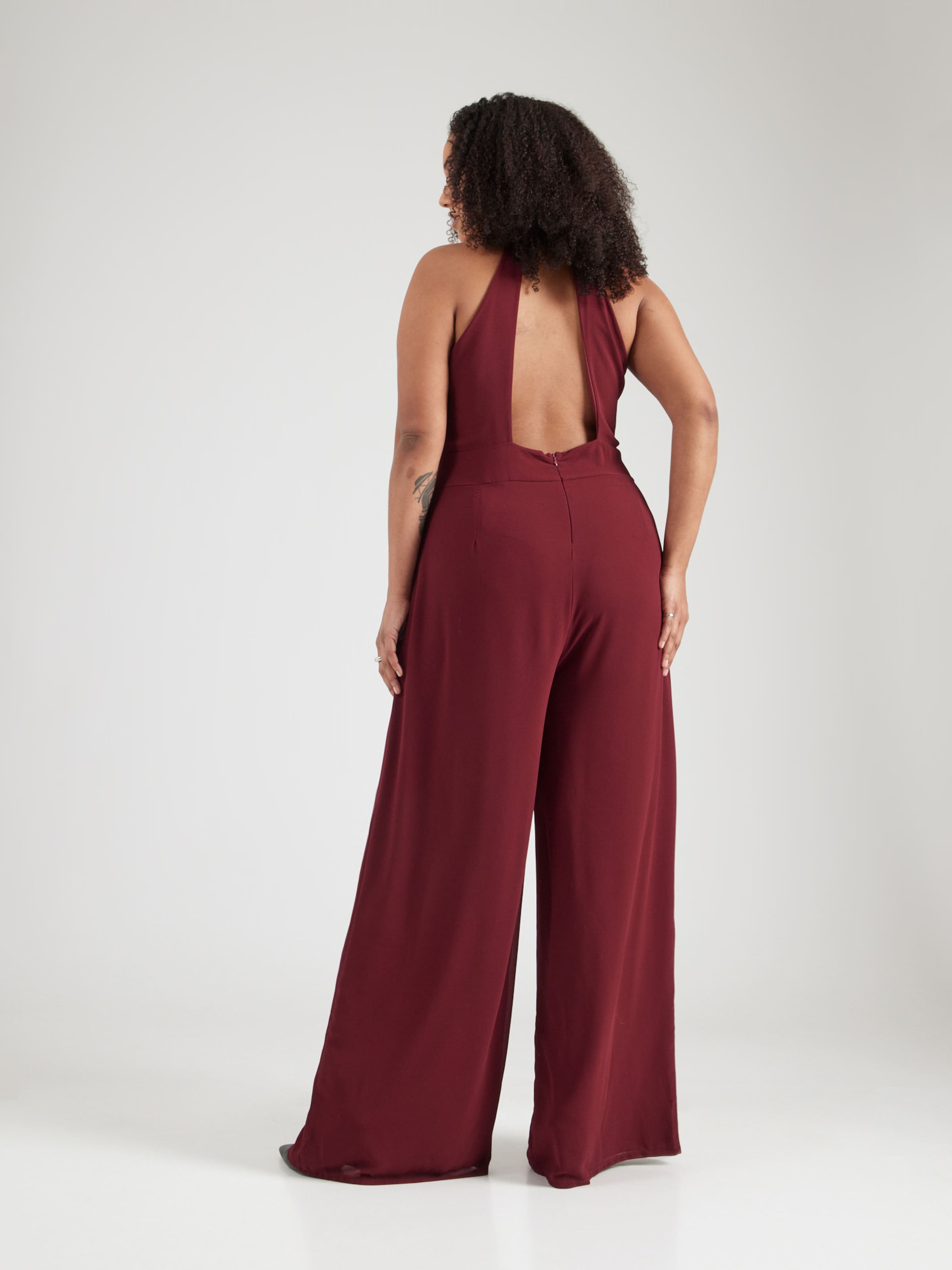 WAL G. Jumpsuit 'CASIA' in Wine Red | ABOUT YOU