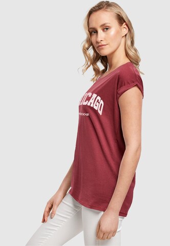 Merchcode T-Shirt 'Chicago' in Rot