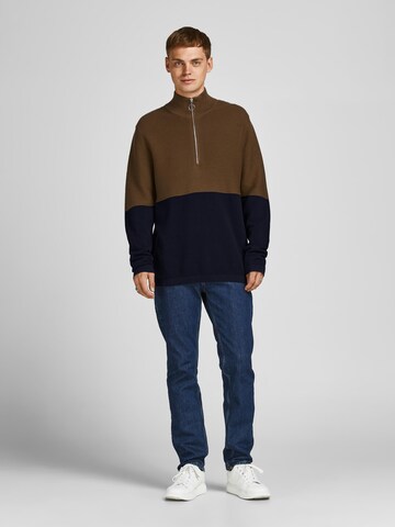 Pull-over 'Brooklyn' JACK & JONES en marron