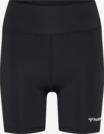 Coupe slim Pantalon de sport 'MT ACTIVE' Hummel en noir : devant