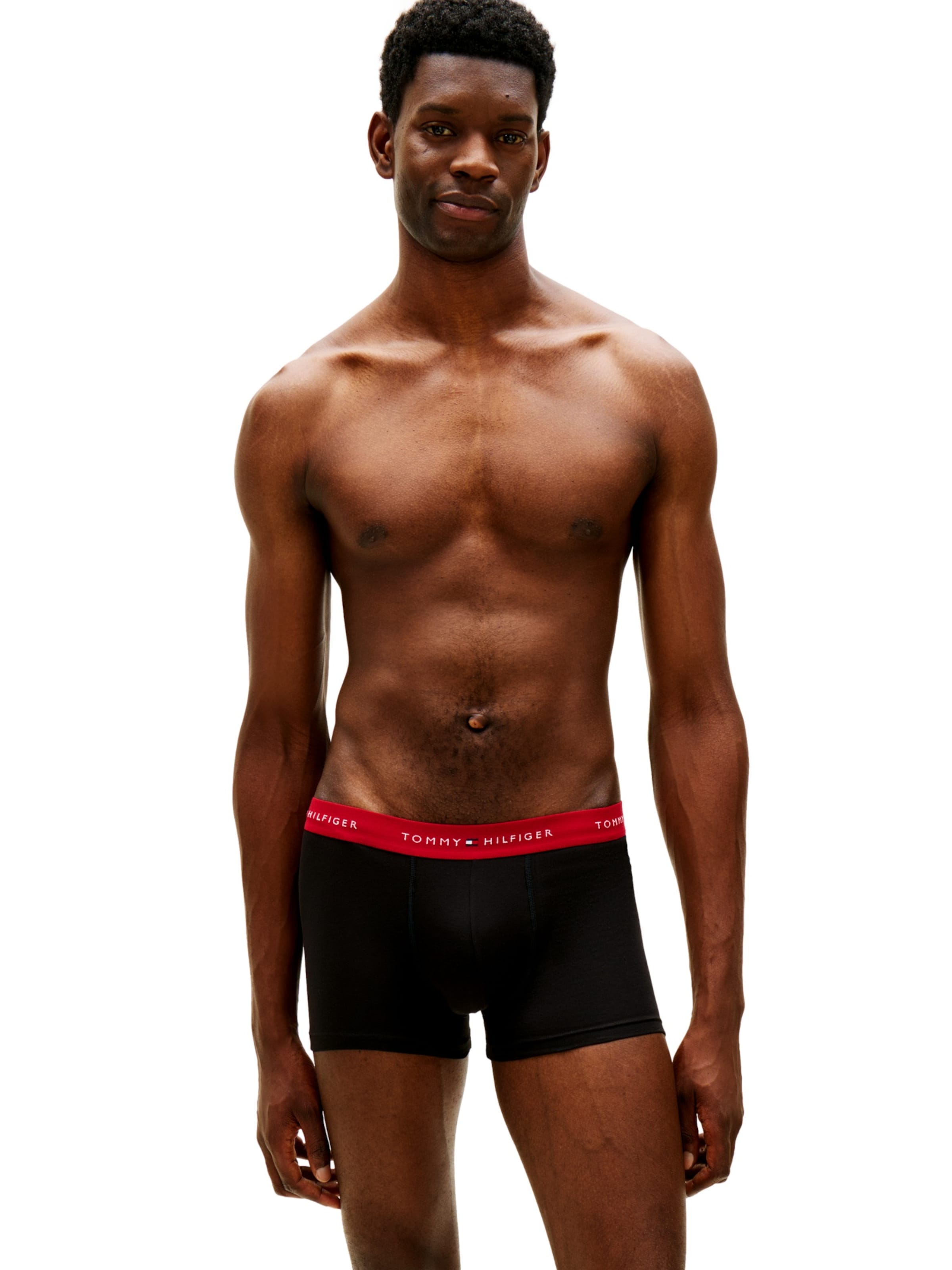 TOMMY HILFIGER - Calzoncillo boxer en negro: frente