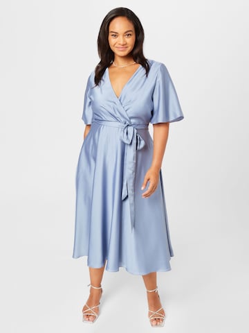 Robe de cocktail SWING Curve en bleu