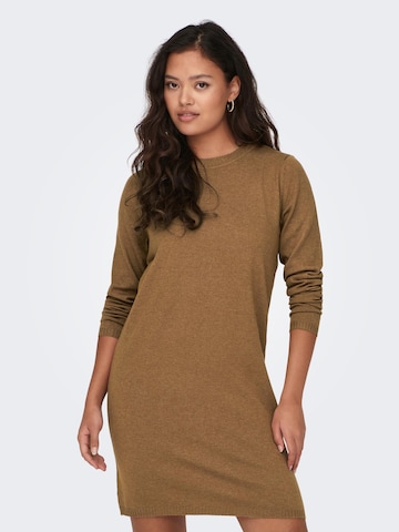 JDY Knitted dress 'Prime' in Brown: front