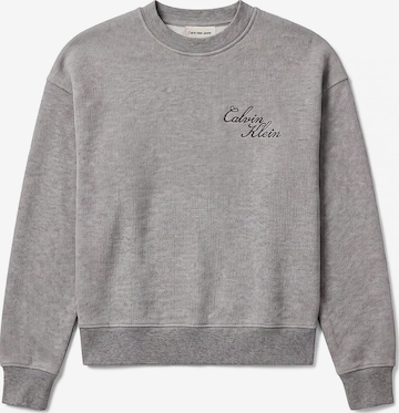 Bluză de molton de la Calvin Klein Jeans pe gri: față