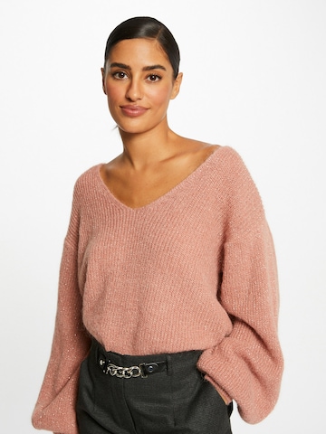 Morgan Sweater 'MANEL' in Pink: front