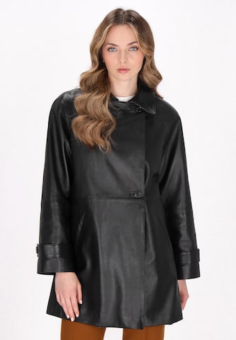 DreiMaster Klassik Tussenmantel 'Classic Look' in Zwart: voorkant