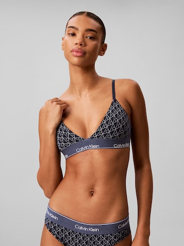 Calvin Klein Triangel BH in Blauw: voorkant