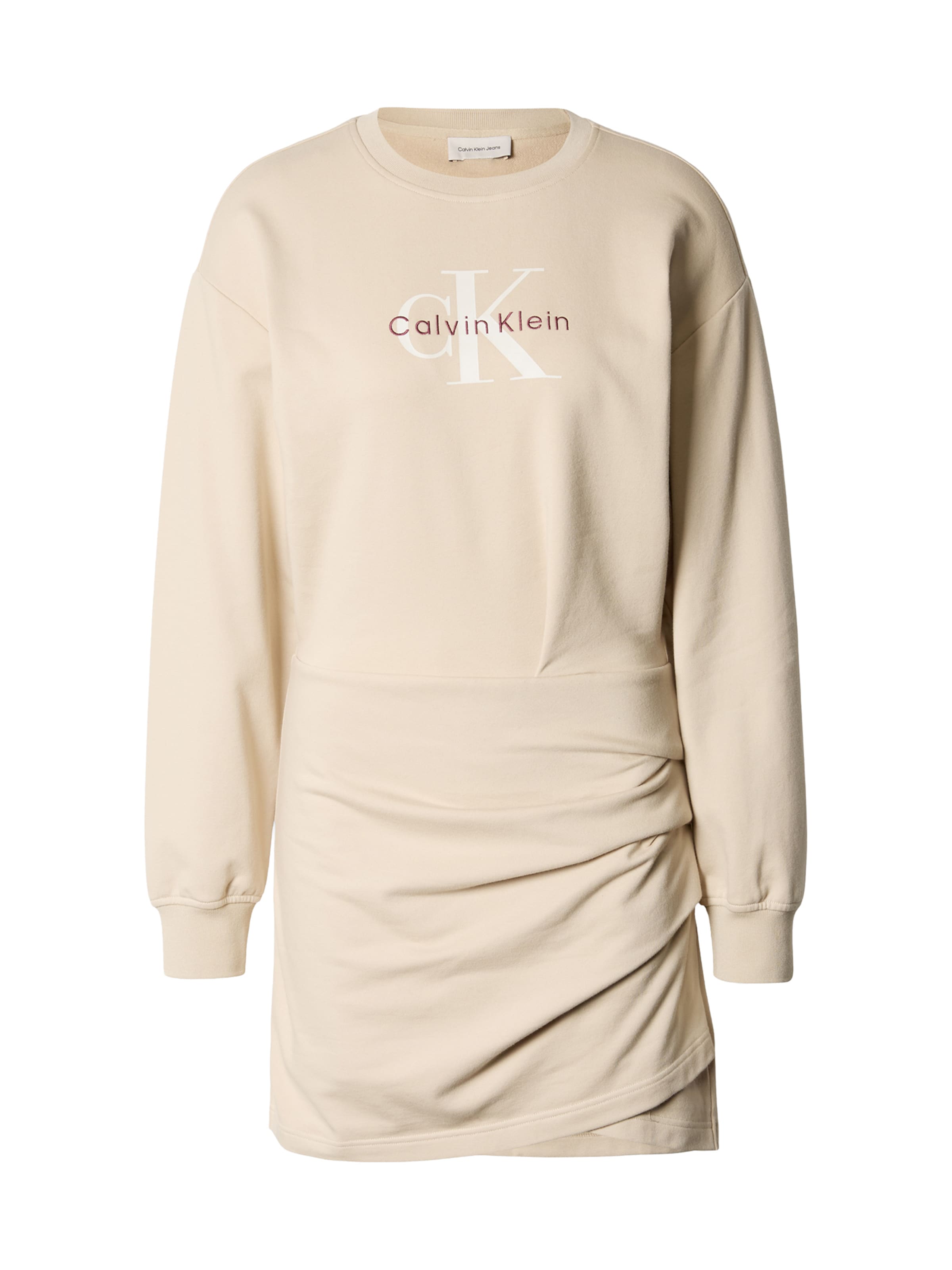 smėlio Calvin Klein Jeans Suknelė: priekis