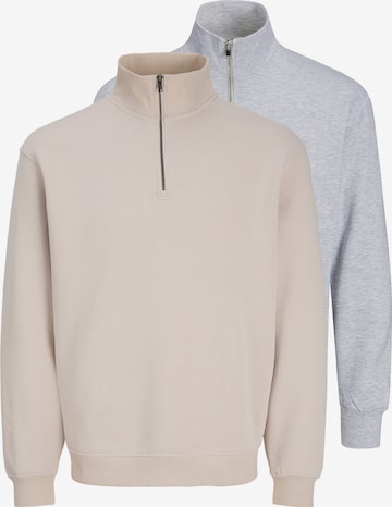 JACK & JONES Sweatshirt 'Bradley' in Silver: front