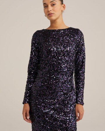WE Fashion - Vestido em roxo: frente