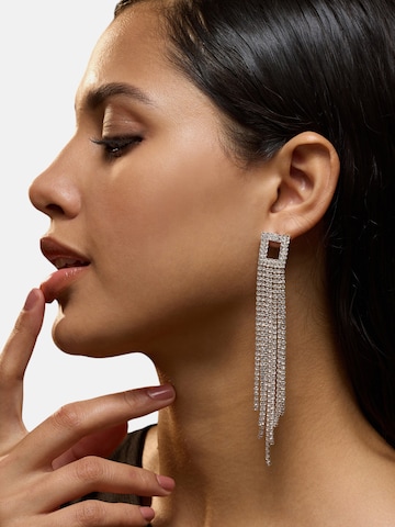 SOHI Ohrringe 'Selma' in Silber: Vorderseite