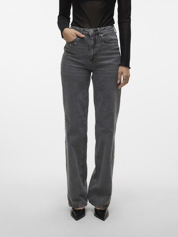 VERO MODA Wide Leg Jeans 'TESSA' i grå: forside