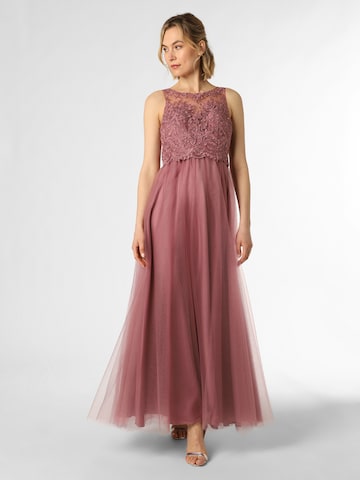 Robe de soirée Laona en rose : devant