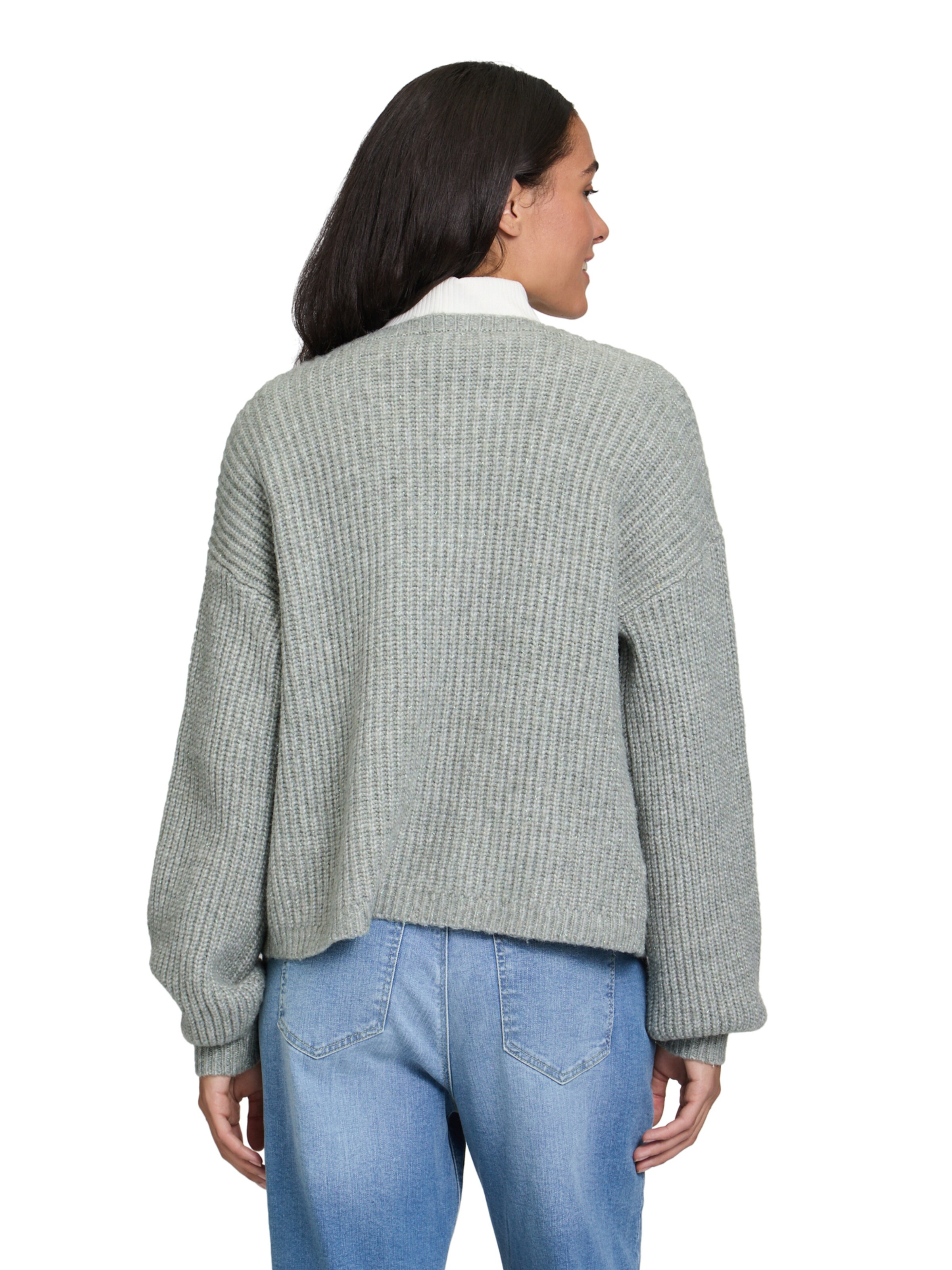 Cartoon Knit cardigan in Green