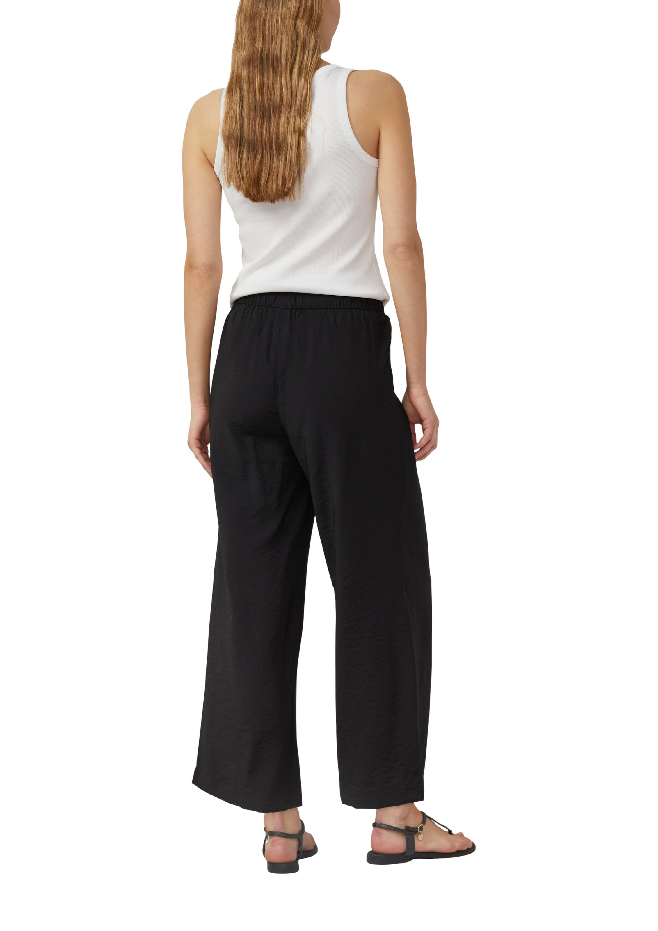 s.Oliver Wide leg Trousers in Black
