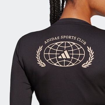 juoda ADIDAS PERFORMANCE Sportiniai marškinėliai be rankovių 'Sports Club '