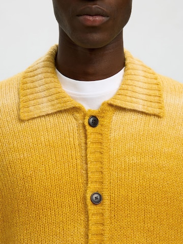 SELECTED Knit cardigan in Yellow