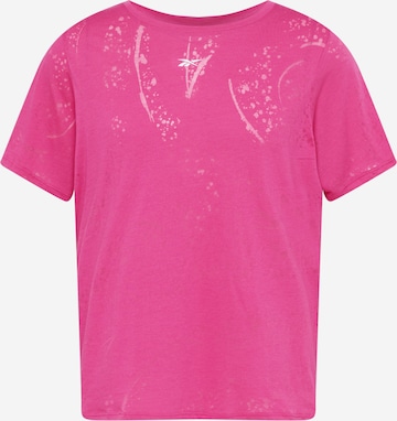 Reebok Sport Funkcionalna majica 'Burnout' | roza barva: sprednja stran