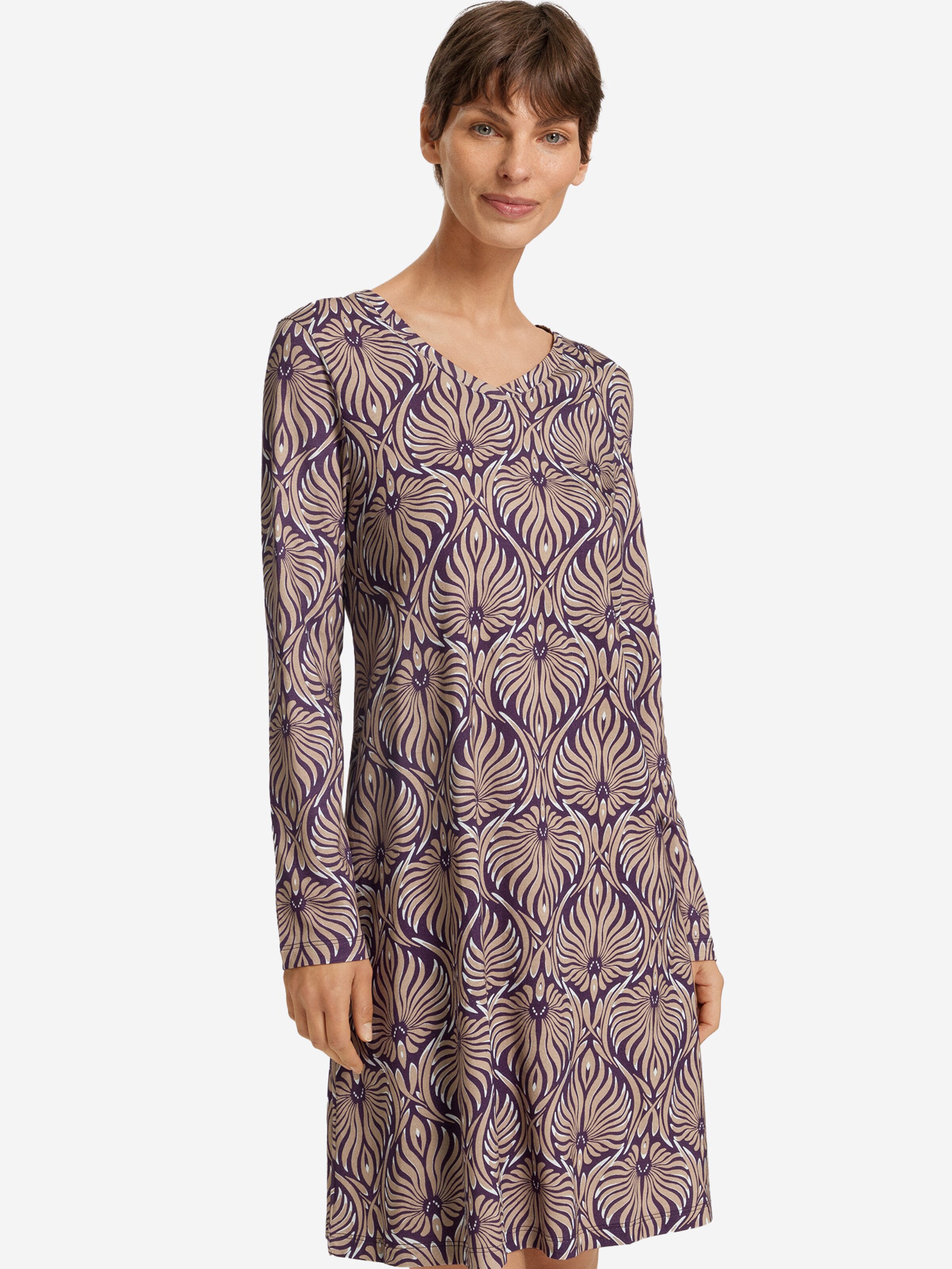 Hanro Nightgown 'Sleep & Lounge' in Blue: front