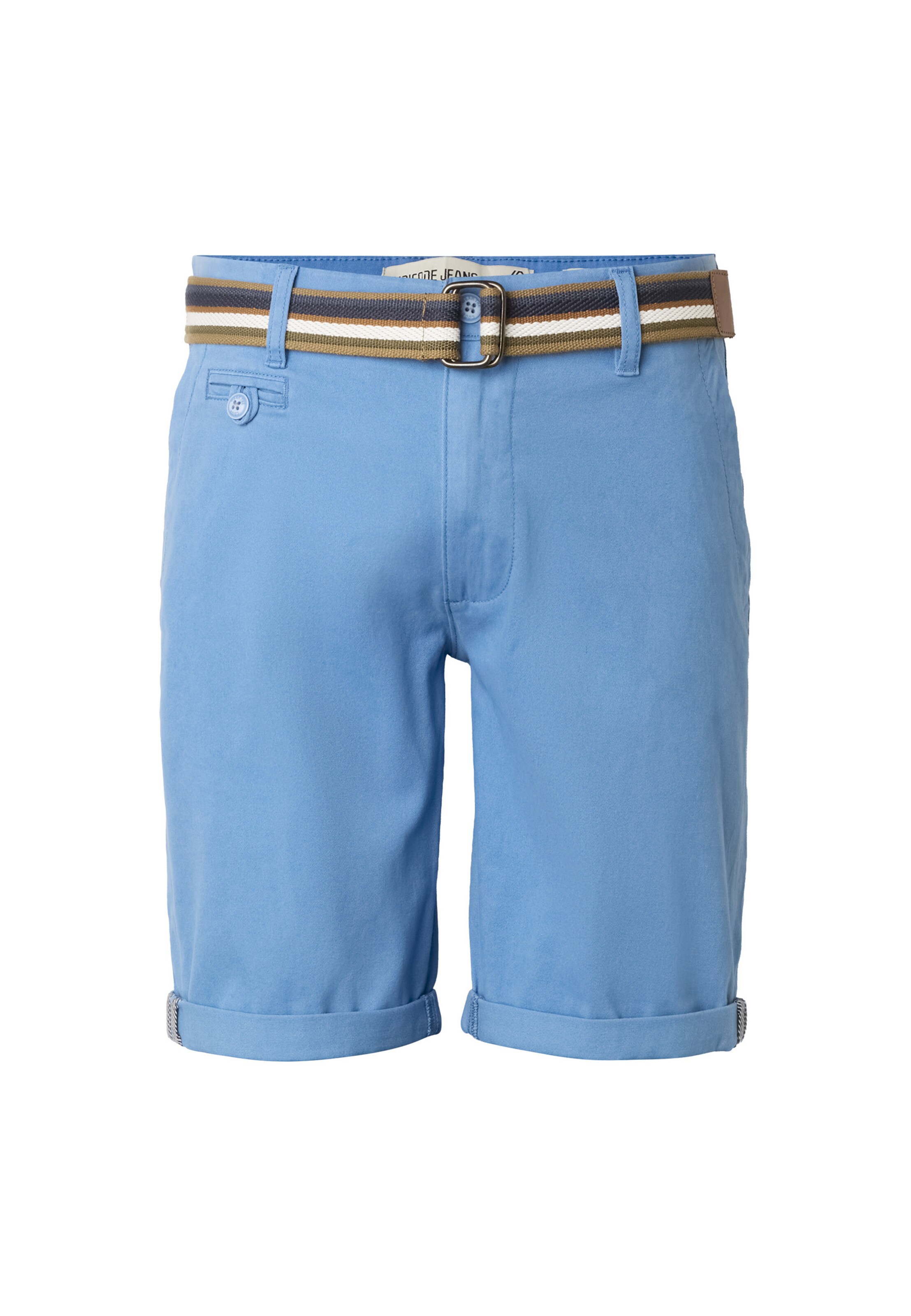 INDICODE JEANS Calças chino 'Royler' em marinho / azure / oliveira / branco, Vista do artigo