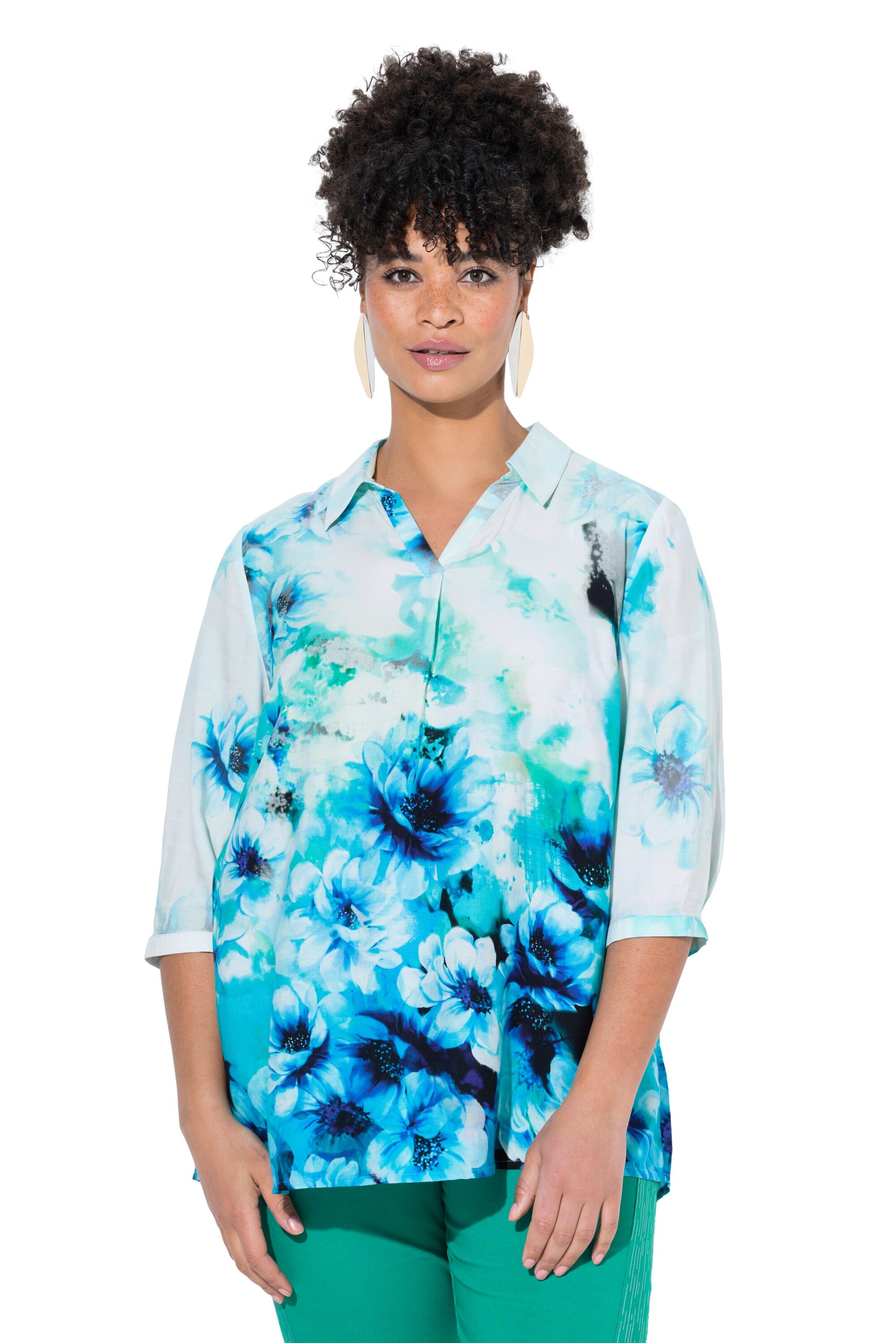 MIAMODA Blouse in Blauw: voorkant