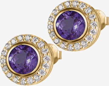 Jacques Lemans Earrings in Purple: front