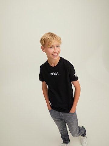 Jack & Jones Junior Shirt 'Nasa' in Black
