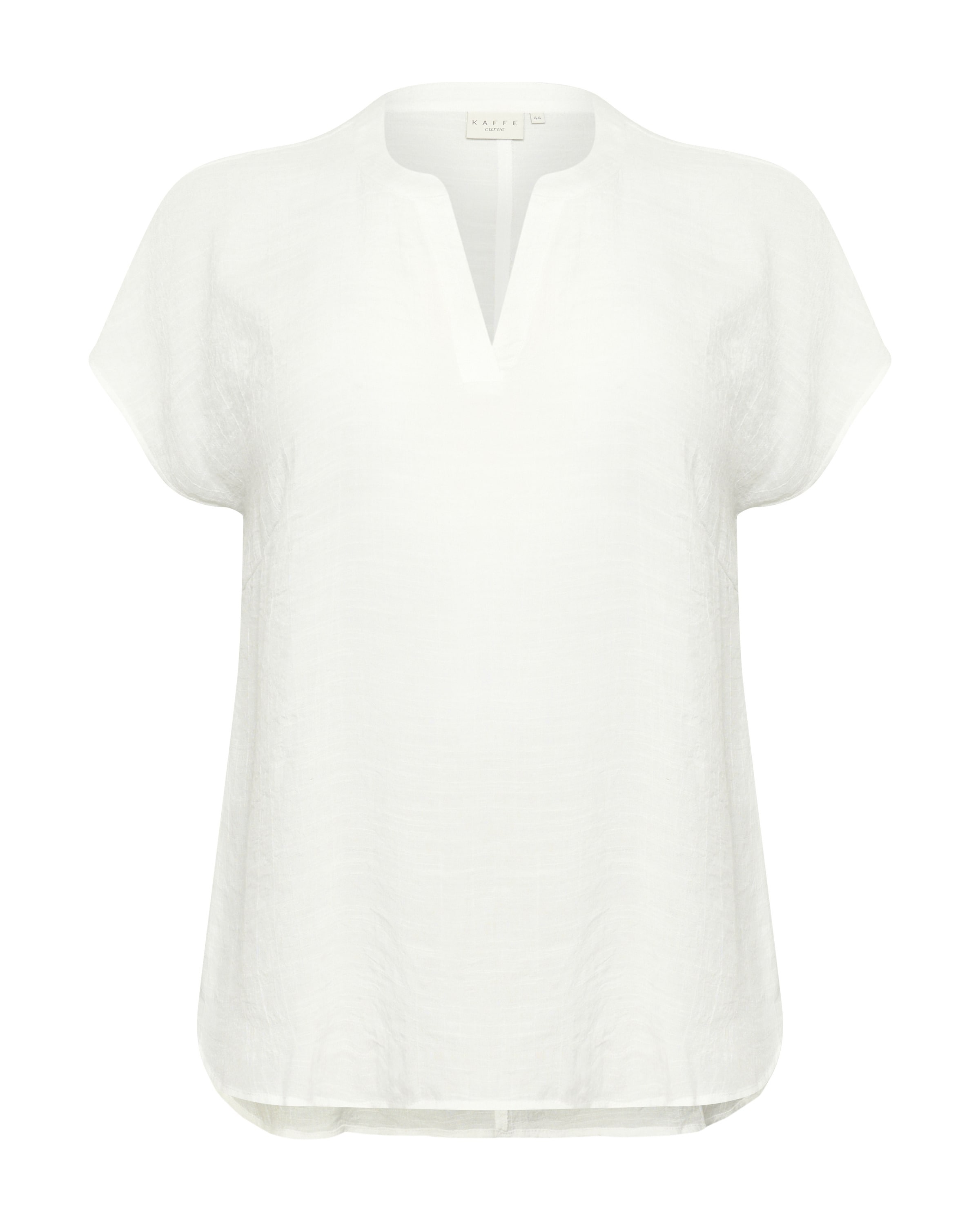 KAFFE CURVE Blúz 'KCAlia' - fehér: elől
