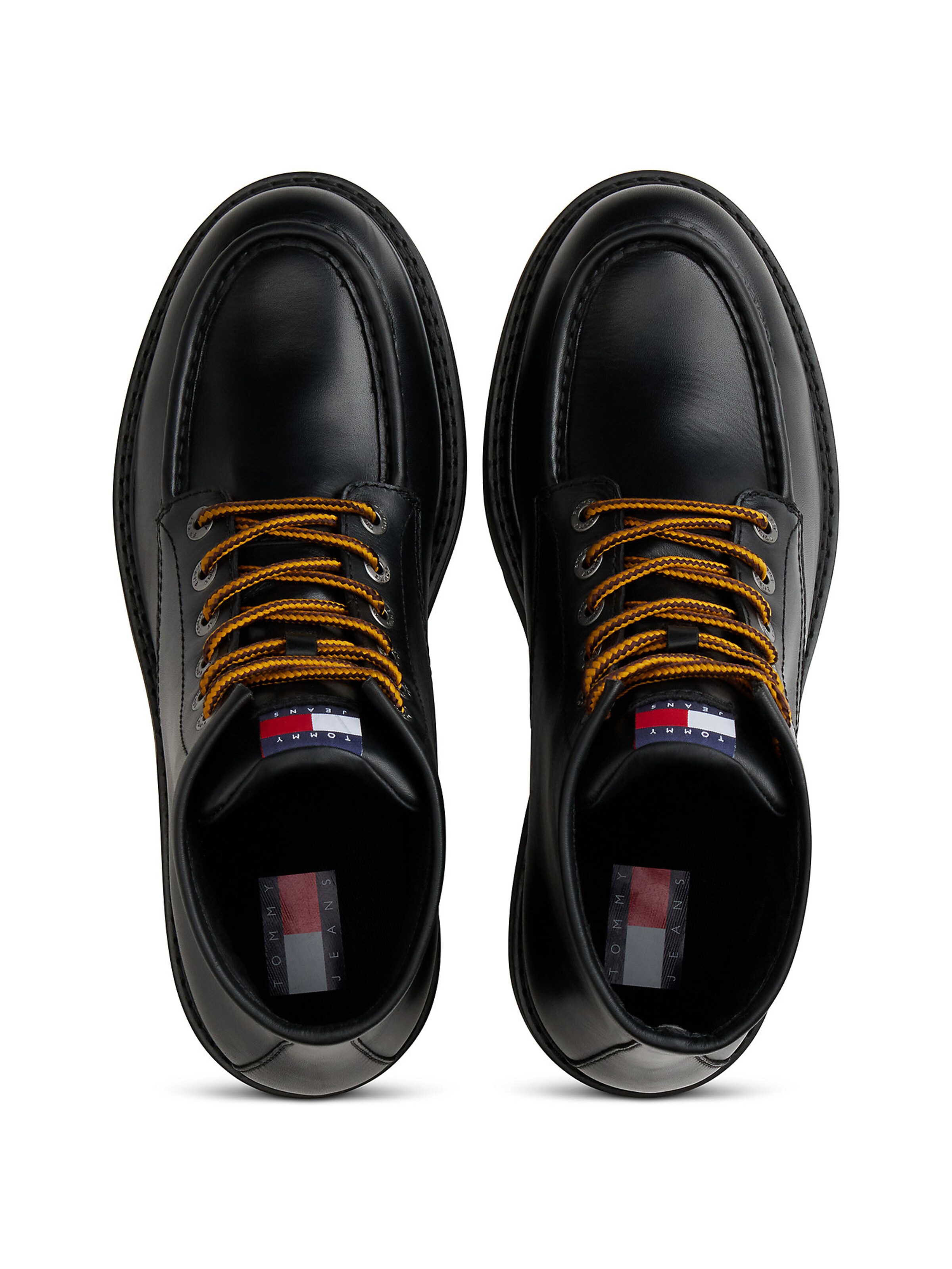 Tommy Jeans Veterboots in Zwart