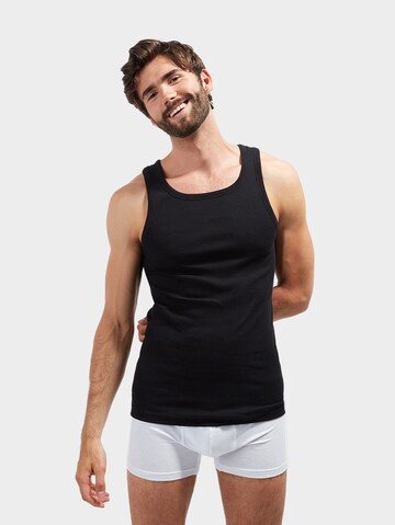 Maillot de corps TOM TAILOR en noir : devant