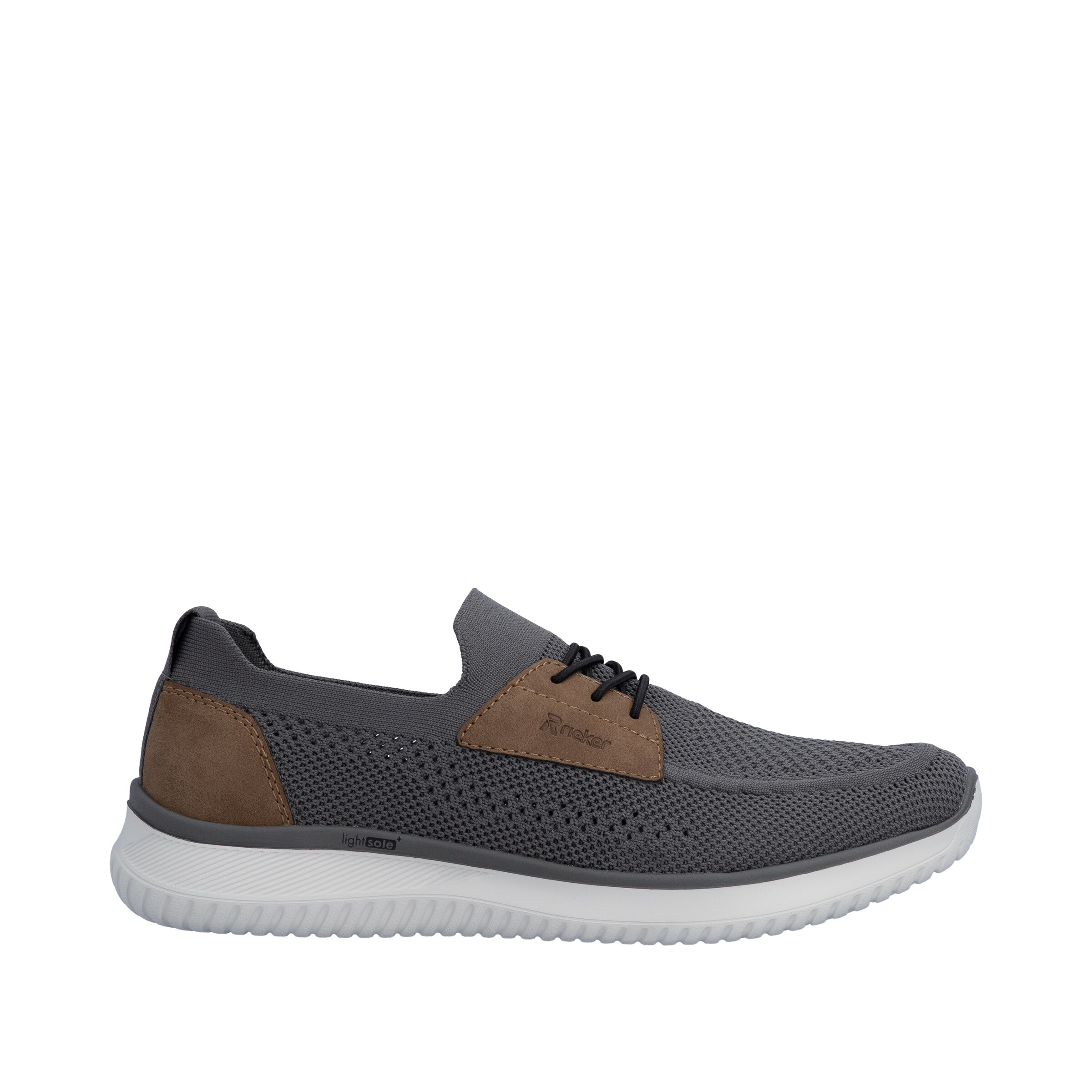 Chaussure à lacets Rieker en gris