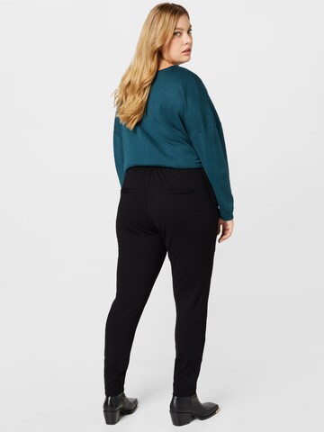 Zizzi Slimfit Broek 'MADDISON' in Zwart