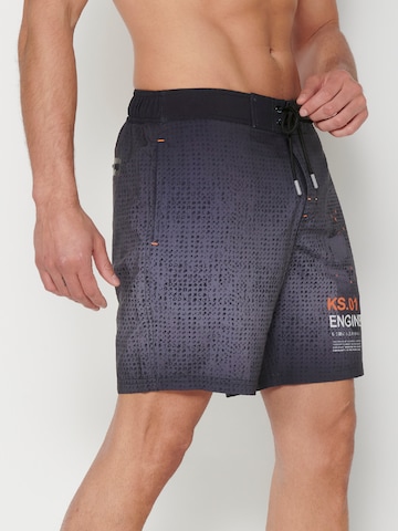 KOROSHI Board Shorts in Purple: front