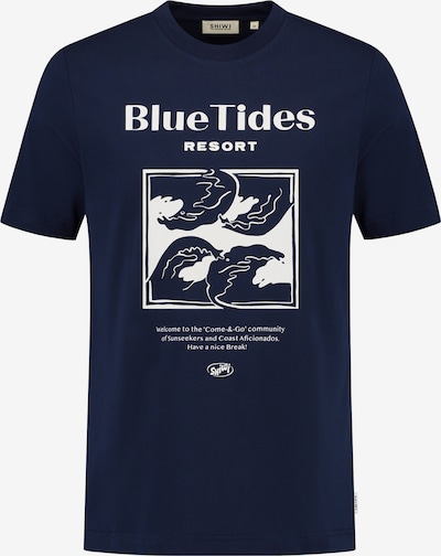 Marškinėliai 'Liam Blue Tides' iš Shiwi, spalva – tamsiai mėlyna / balta, Prekių apžvalga