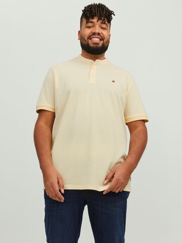 Jack & Jones Plus Poloshirt 'Mao' in Gelb: predná strana