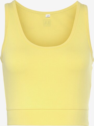 LASCANA Sports Top in Yellow: front