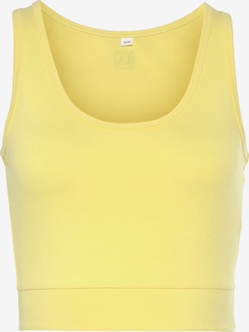 LASCANA Sports Top in Yellow: front