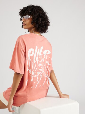 T-shirt oversize 'Circa 06' Nasty Gal en orange : devant
