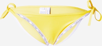 Bas de bikini Calvin Klein Swimwear en jaune : devant