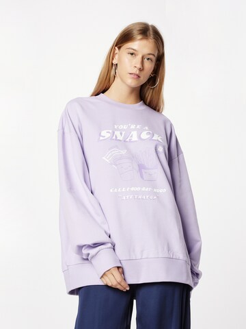 HUGO Sweatshirt 'Drisina' in Lila: Vorderseite