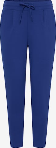 mėlyna ICHI Siaurėjantis Klostuotos kelnės 'IHKATE': priekis